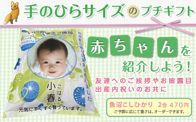 手のひらサイズの出産内祝いプチギフト